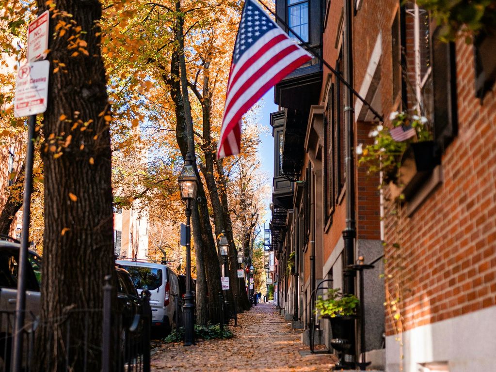 Boston Massachusetts in de herfst Boston Massachusetts in de herfst